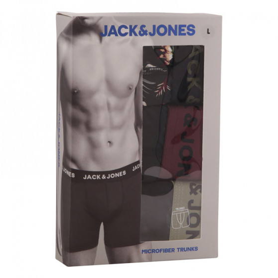 3PACK muške bokserice Jack and Jones višebojan (12194284 - black)
