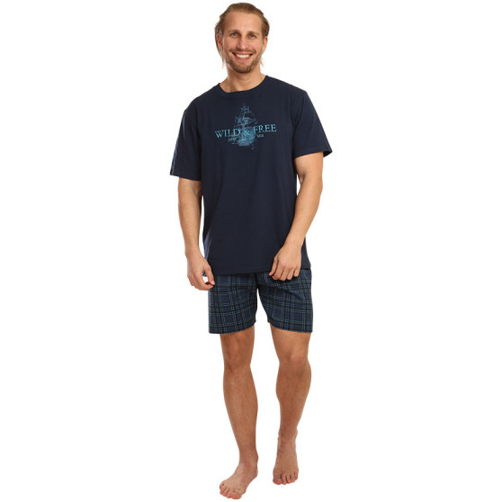 Muška pidžama Gino tamno plava (79118)