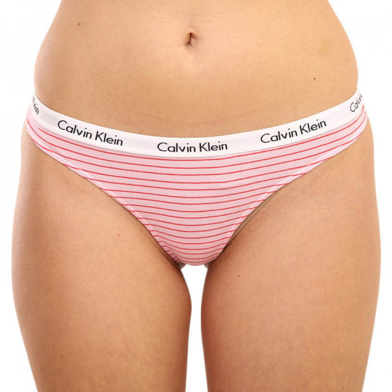 3PACK ženske tange Calvin Klein prevelik raznobojan (QD3800E-W5A)