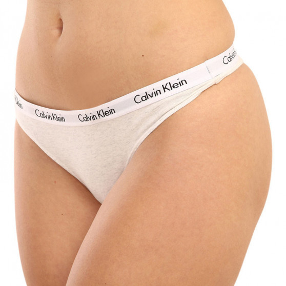 3PACK ženske tange Calvin Klein prevelik raznobojan (QD3800E-W5A)
