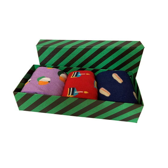 3PACK sretne čarape Dots Socks u poklon kutiji (DTS-4435061)