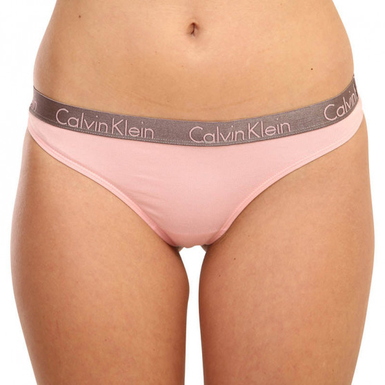 3PACK ženske tange Calvin Klein višebojan (QD3560E-W5E)