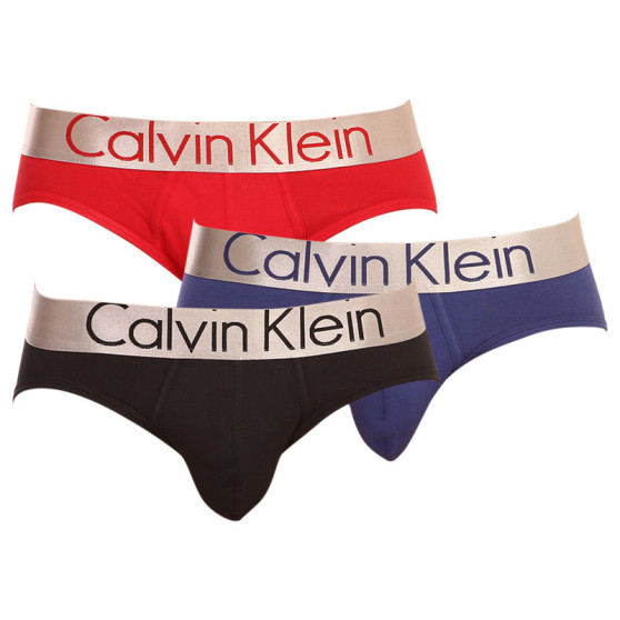 3PACK muške slip gaće Calvin Klein višebojan (NB2452A-W2G)
