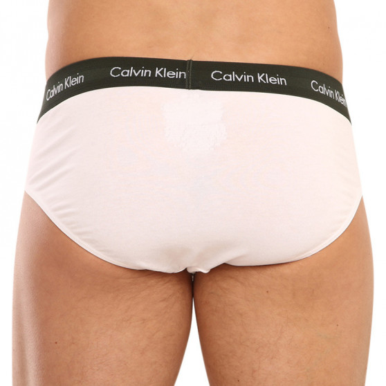 3PACK muške slip gaće Calvin Klein bijela (U2661G-1TS)