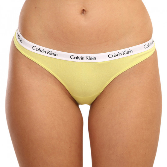 3PACK ženske tange Calvin Klein višebojan (QD3587E-13X)