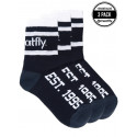 3PACK čarape Meatfly crno (Long - black)