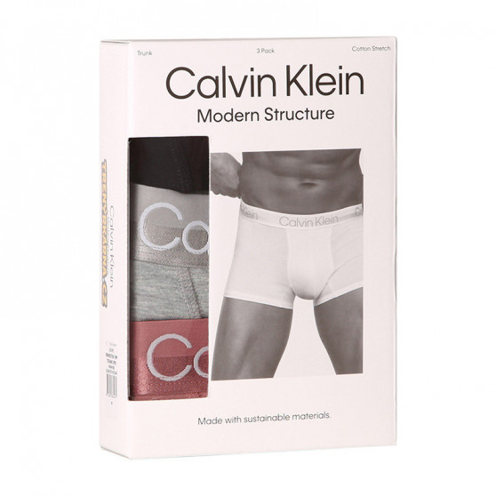 3PACK muške bokserice Calvin Klein višebojan (NB2970A-1RM)