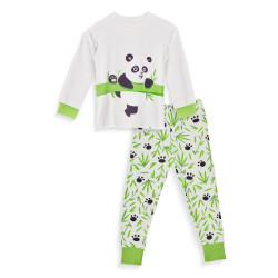 Vesele dječje pidžame Dedoles Panda i bambus (D-K-SW-KP-C-C-1443)