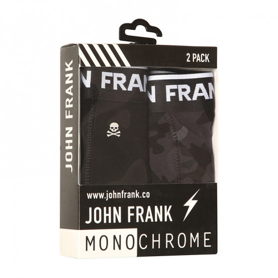 2PACK muške bokserice John Frank crno (JF2BMC07)
