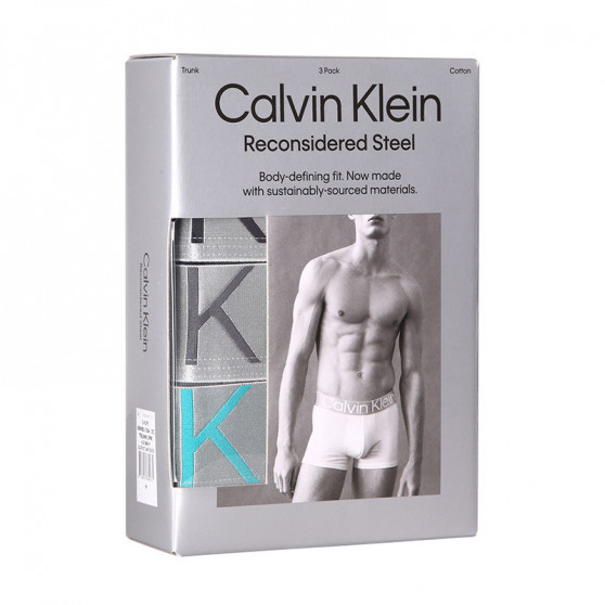 3PACK muške bokserice Calvin Klein višebojan (NB3130A-13C)