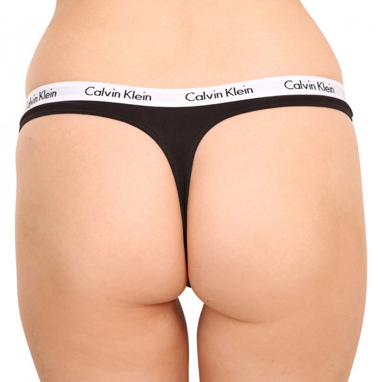 3PACK ženske tange Calvin Klein prevelik raznobojan (QD3800E-1CX)