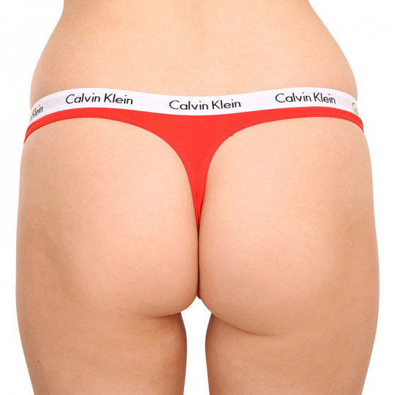 3PACK ženske tange Calvin Klein prevelik raznobojan (QD3800E-1CX)