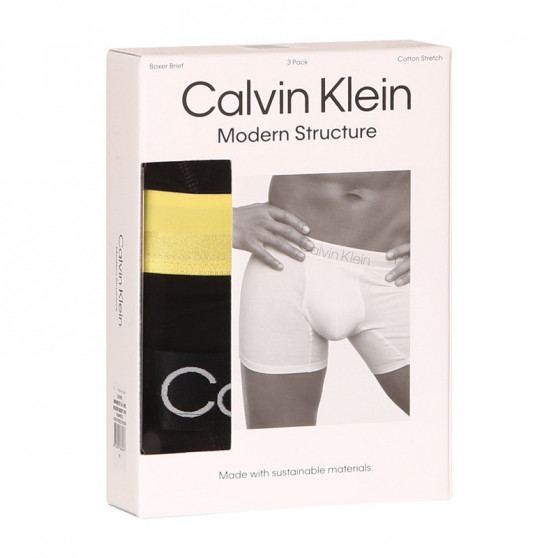 3PACK muške bokserice Calvin Klein crno (NB2971A-1RZ)