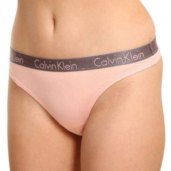 3PACK ženske tange Calvin Klein višebojan (QD3560E-1CZ)