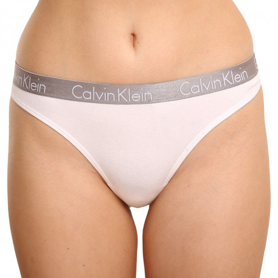 3PACK ženske tange Calvin Klein višebojan (QD3560E-1CZ)