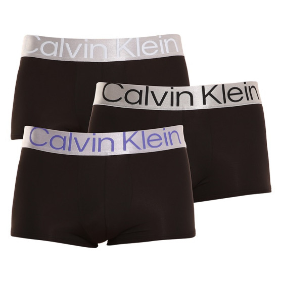 3PACK muške bokserice Calvin Klein crno (NB3074A-1EH)