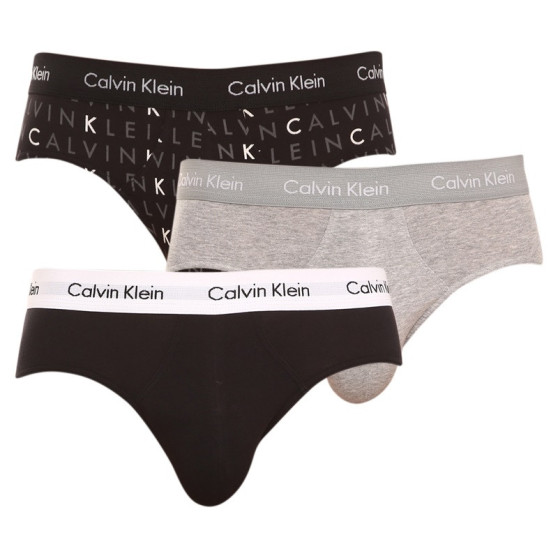 3PACK muške slip gaće Calvin Klein višebojan (U2661G-YKS)