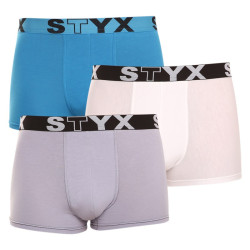 3PACK muške bokserice Styx višebojna sportska guma (G969106167)