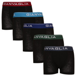 5PACK dječje bokserice Gianvaglia crno (026)