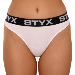 Ženske tange Styx sportska guma bijela (IT1061)
