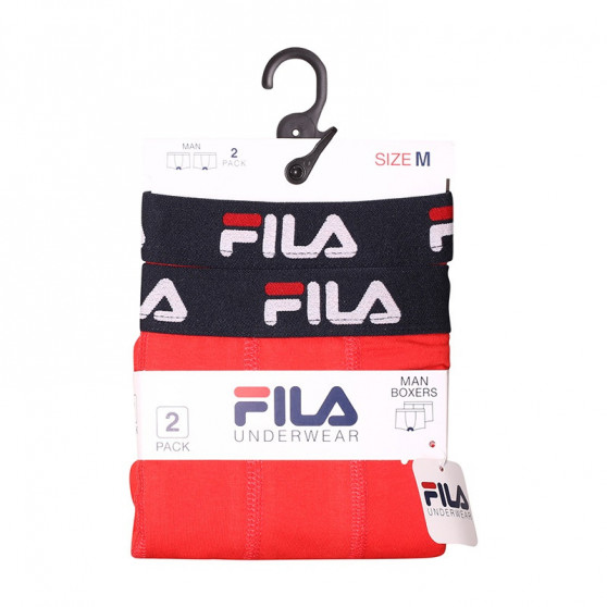 2PACK muške bokserice Fila Crvena (FU5142/2-118)