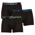 3PACK muške bokserice Gianvaglia crno (GVG-5503)