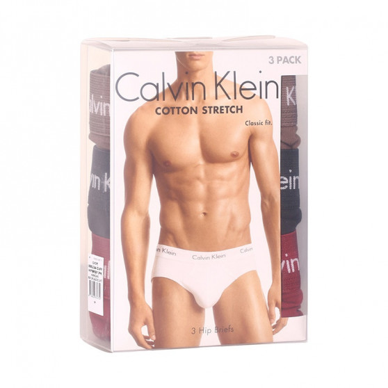 3PACK muške slip gaće Calvin Klein višebojan (U2661G-6F9)