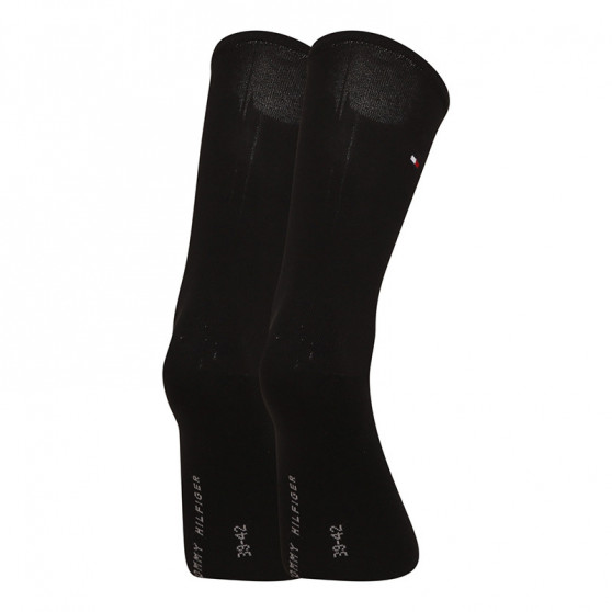 2PACK ženske čarape Tommy Hilfiger visoki crni (371221 200)