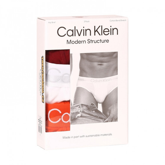 3PACK muške slip gaće Calvin Klein višebojan (NB2969A-6IN)