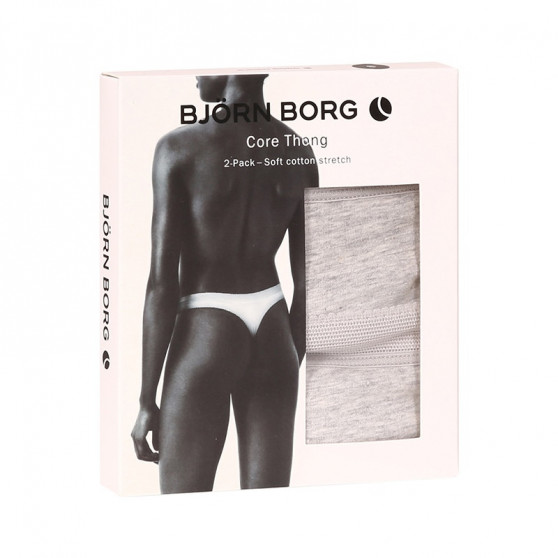 2PACK ženske tange Bjorn Borg siva (10000162-MP003)