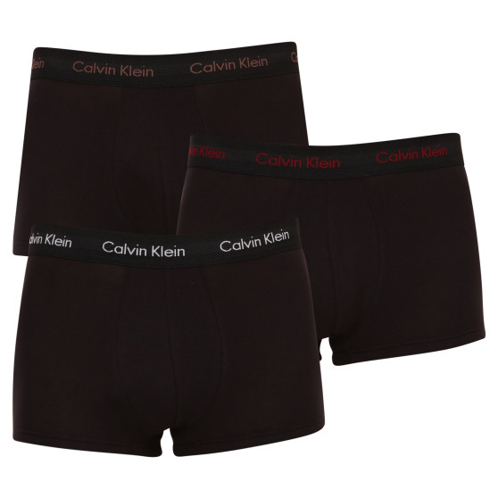 3PACK muške bokserice Calvin Klein crno (U2664G-6FB)