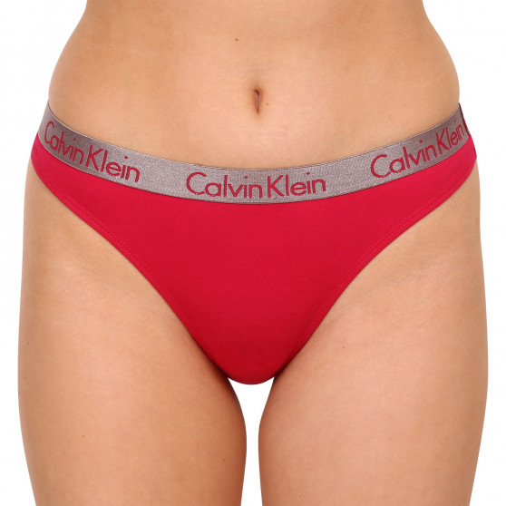 3PACK ženske tange Calvin Klein višebojan (QD3560E-6VS)