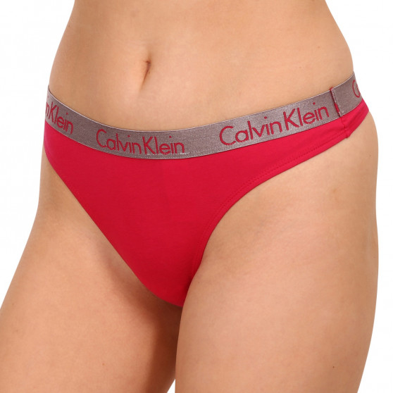 3PACK ženske tange Calvin Klein višebojan (QD3560E-6VS)