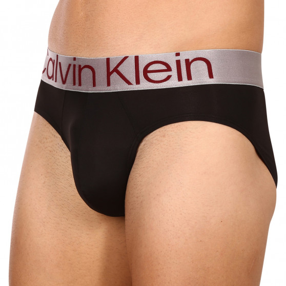 3PACK muške slip gaće Calvin Klein crno (NB3073A-6IE)
