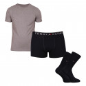 Muški komplet Tommy Hilfiger bokserice, čarape i majica u poklon kutiji (UM0UM02615 0V5)