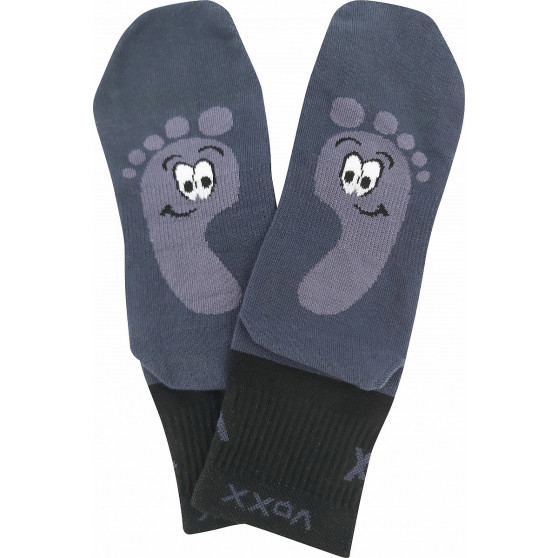 3PACK čarape VoXX tamno siva (Barefootan-darkgrey)