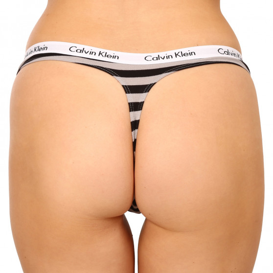 3PACK ženske tange Calvin Klein prevelik raznobojan (QD3800E-658)