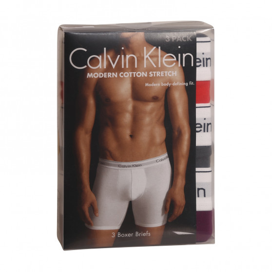 3PACK muške bokserice Calvin Klein višebojan (NB2381A-6ME)