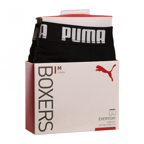 3PACK muške bokserice Puma crno (701206546 001)