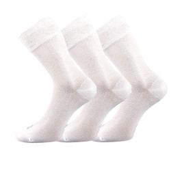 3PACK čarape Lonka bambus bijela (Deli)
