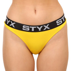 Ženske tange Styx žuta sportska guma (IT1068)