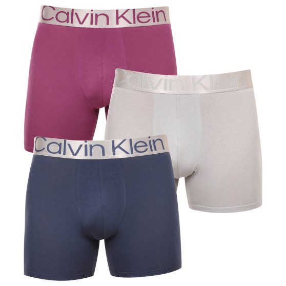 3PACK muške bokserice Calvin Klein višebojan (NB3131A-C7Y)