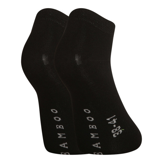 5PACK čarape Gino bambus crni (82005)