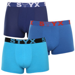 3PACK muške bokserice Styx sportska guma plava (3G96789)