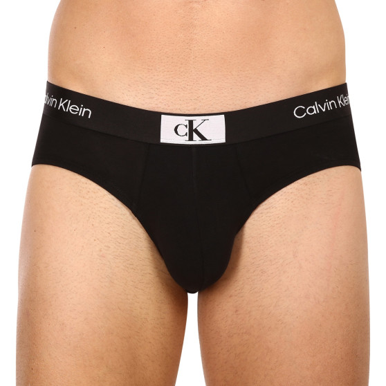 3PACK muške slip gaće Calvin Klein crno (NB3527A-UB1)