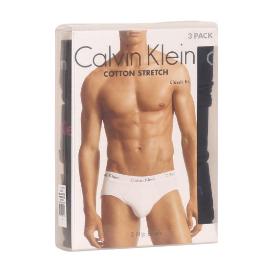 3PACK muške slip gaće Calvin Klein crno (U2661G-CAQ)