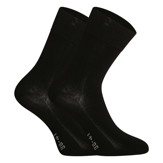 5PACK čarape Gino bambus crna bez šavova (82003)