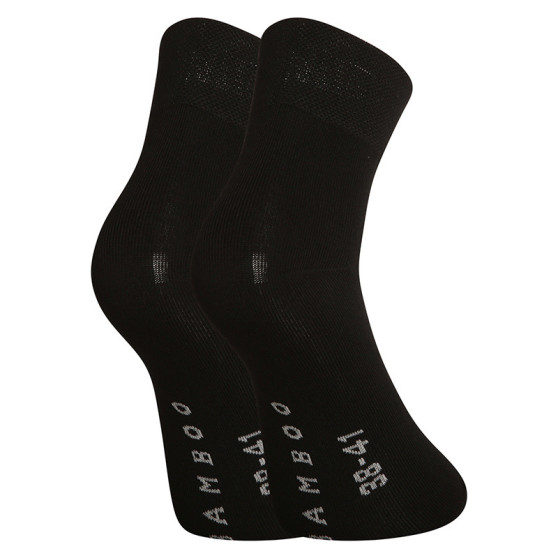 3PACK čarape Gino bambus crni (82004)