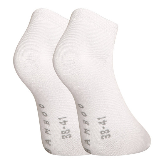 3PACK čarape Gino bambus bijela (82005)
