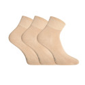 3PACK čarape Gino bambus bež (82004)